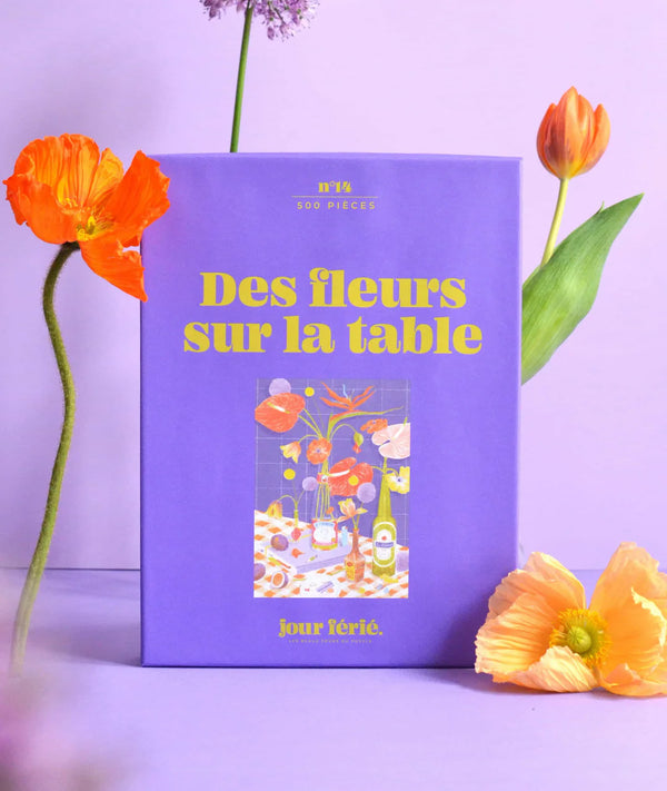 Jour Férié - Des fleurs sur la table - Puzzle 500 pièces