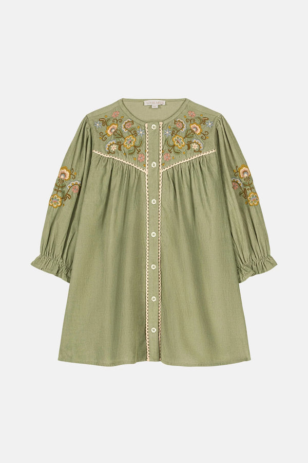 Louise Misha - Dress Floriane almond