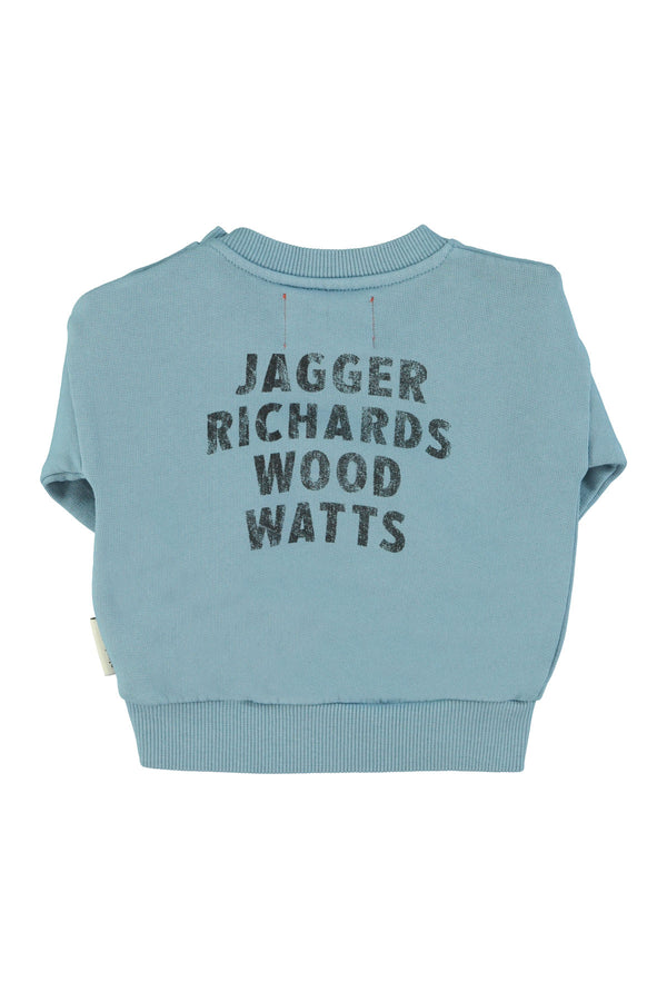 Piupiuchick - Sweatshirt - Blue w/ "rock stars" print