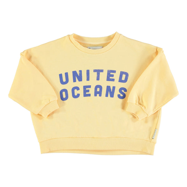 Piupiuchick - Sweatshirt - yellow w/ « united oceans » print