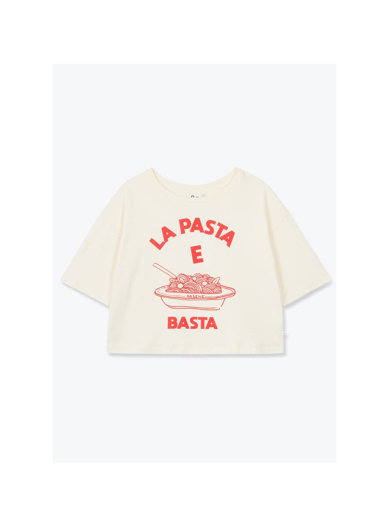 Arsène et les pipelettes - T-shirt femme Pasta e basta Fonzie