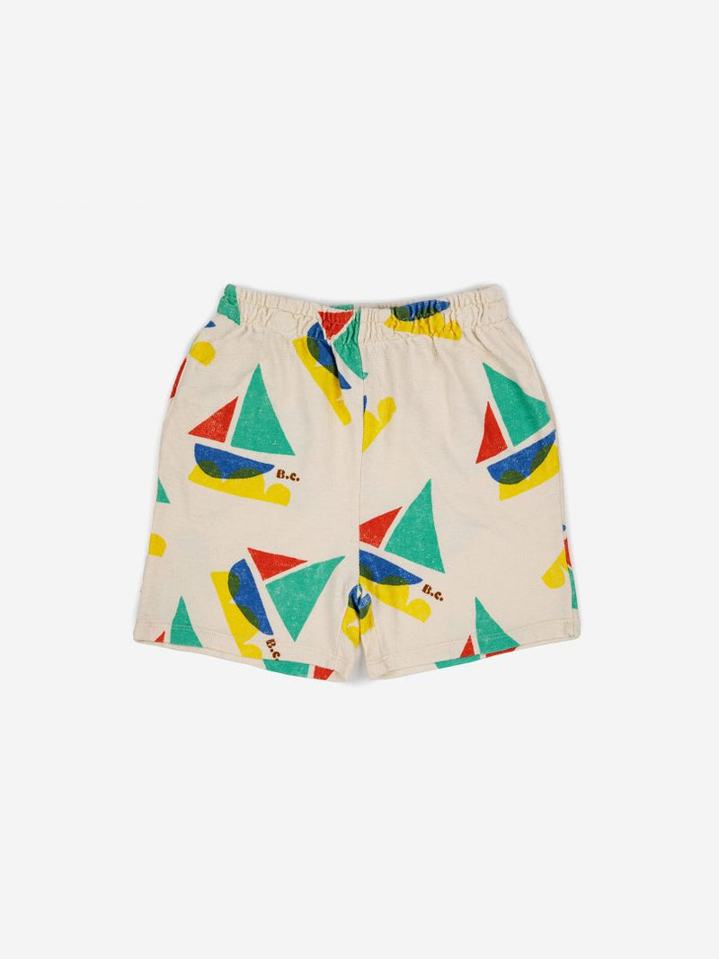 Bobo choses - Multicolor sail boat all over bermuda shorts
