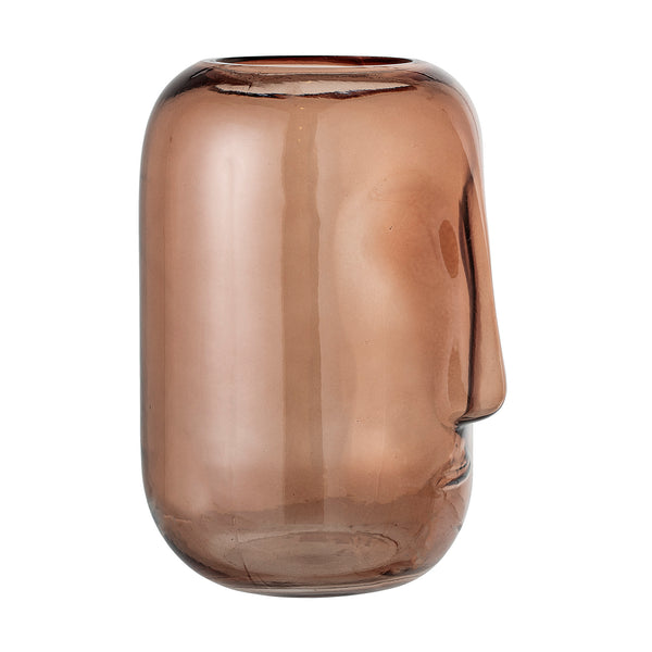 Bloomingville - Vase en verre visage