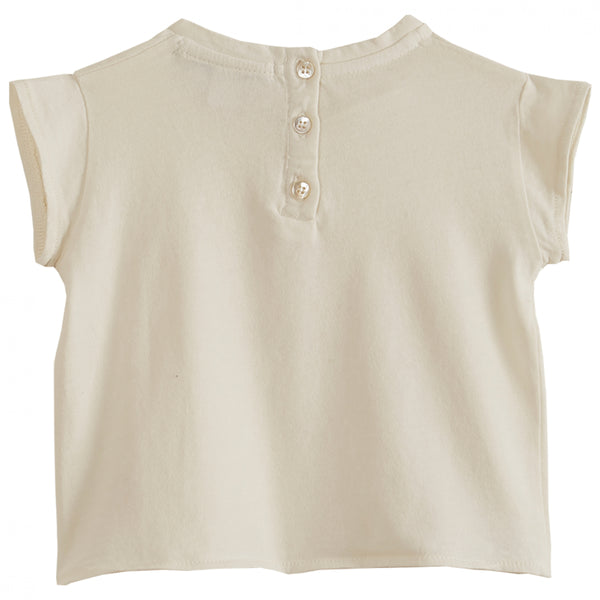 Emile & Ida - Tee-shirt jersey de coton bio blanc
