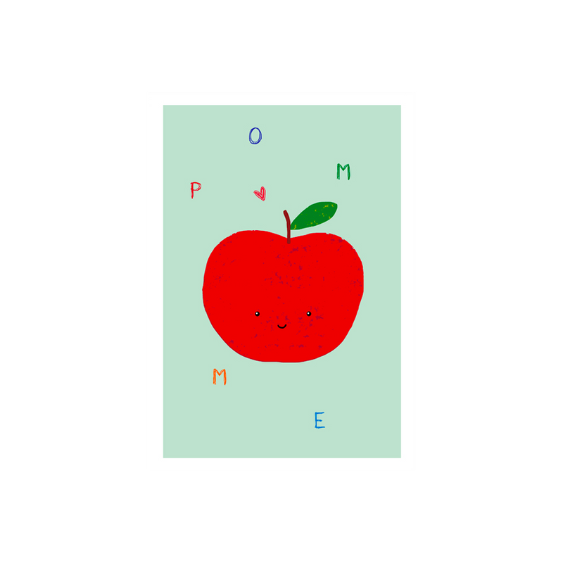 Affiche pommes  - Shandor