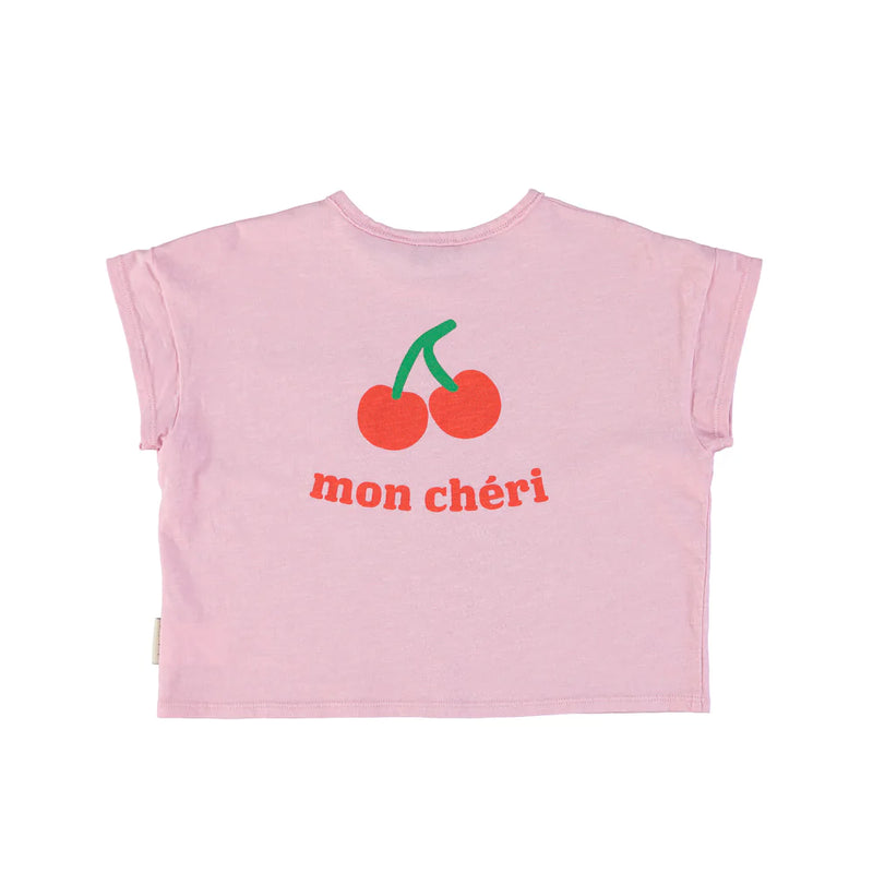 Piupiuchick - T’shirt lilac w/ cherry print enfant